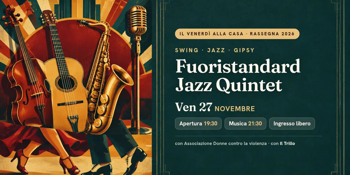 Fuoristandard Jazz Quintet — Swing, jazz e gipsy a Crema