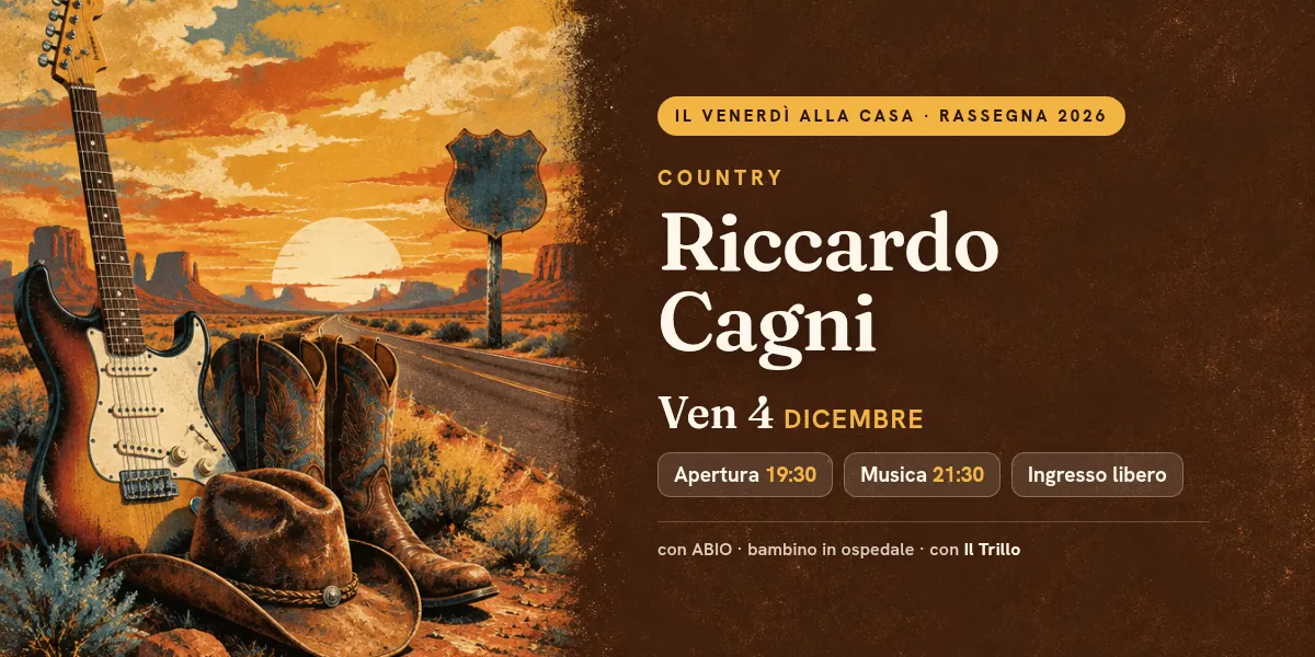Riccardo Cagni — Country live a Crema