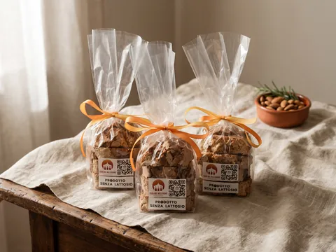 Sacchetti di cantucci della Casa con nastro