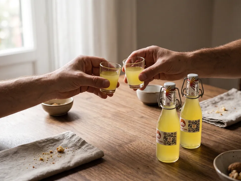 Un brindisi con il limoncello della Casa dopo cena