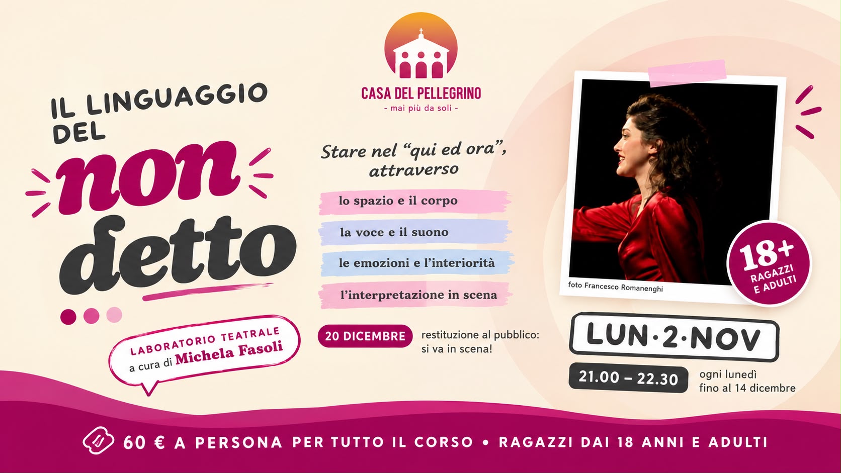 Corso di Teatro per giovani e adulti - Il linguaggio del non detto